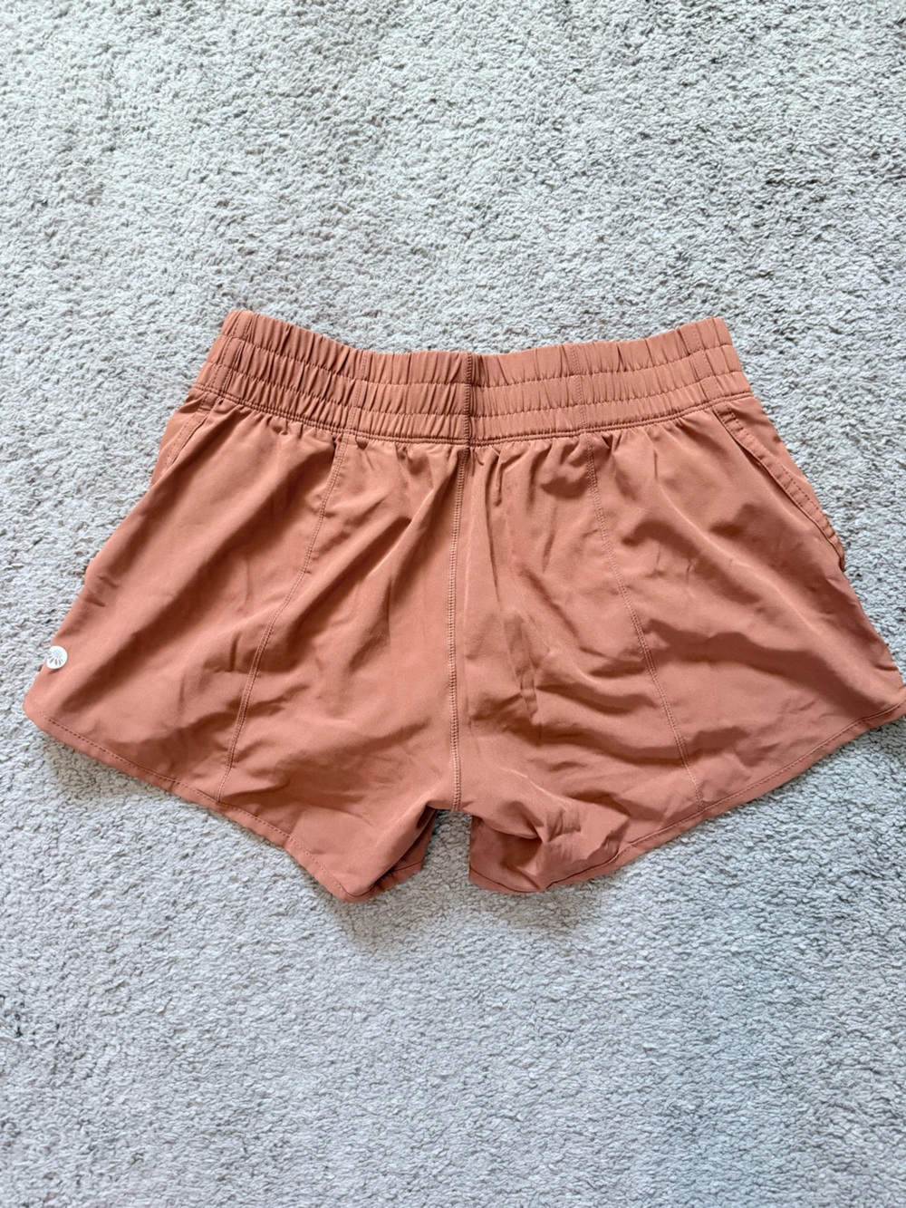Senita Athletics Rust Orange Athletic Shorts